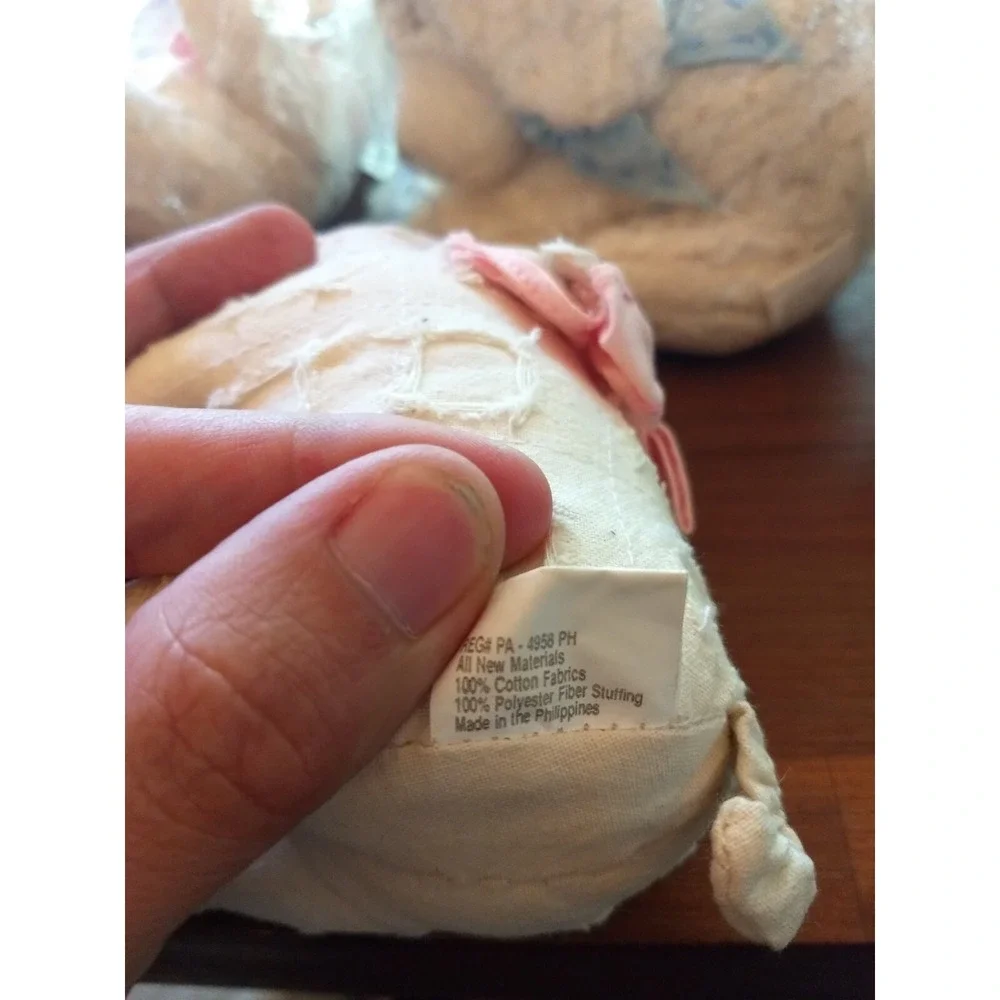 lot of 7 two's company plush pig bear dog turtle cat bunny‎ - Picture 3 of 10